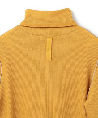 BEIGE， 【洗える・GISELe 10月号掲載】FORD / ウール配色メローハイネックカットソー Mustard