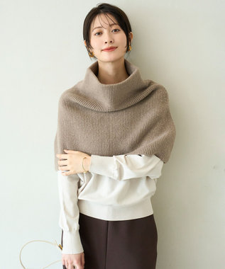 UNFILO 【WEB/一部店舗限定】ふわふわニット ケープスヌード