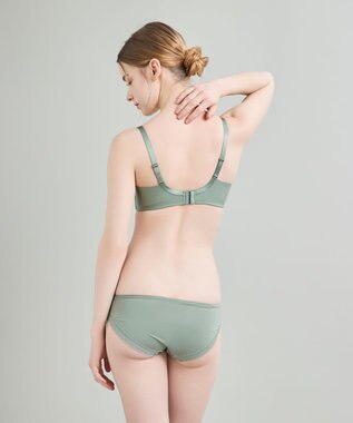 une nana cool 小さく見せるブラ　ミニマイザーブラ　シンプル オリーブ系