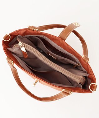 LA BAGAGERIE ひねり金具付きエレガンストート　SSサイズ レンガブラウン