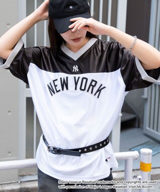 WEGO 【ユニセックス着用ITEM】別注MLBメッシュゲームグラフィックT（SS） ブラックその他