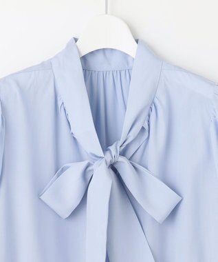 Feroux 【セットアイテム】2WAYリボンタイ ワンピース × ニット ベスト スカイブルー系