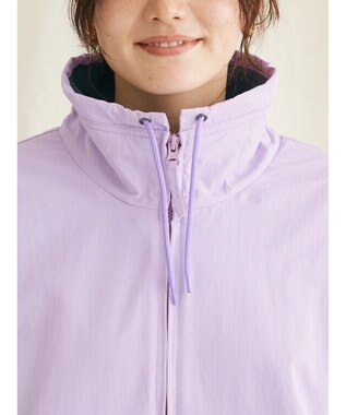 CRAFT STANDARD BOUTIQUE ナイロン×裏フリースアノラックブルゾンＬ／Ｓ Lavender