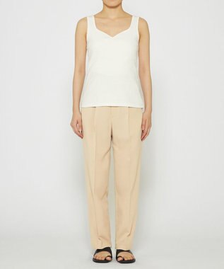 uncrave 【UVカット・接触冷感・洗濯機洗い可】ウォッシャブルドライサップ テーパードパンツ ベージュ