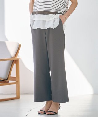 【洗える・吸水速乾】DRYライトサッカー ワイド パンツ