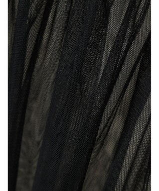 Green Parks チュールシャーリングチュニック Black