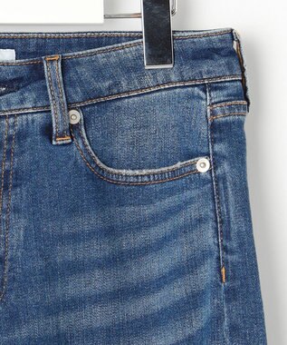 J.PRESS LADIES 【洗える】BASIC STRETCH DENIM ボーイフィット パンツ ユーズド系