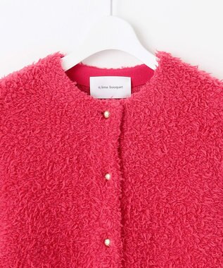 自由区 【カトリエムブーケ】Cahoteux poil ポケットディテールジャケット フューシャ