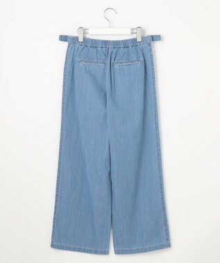 J.PRESS LADIES 【洗える】5ozバージラコンパクト デニム セミワイドパンツ ユーズド系