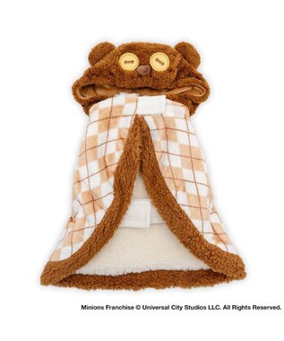 PET PARADISE ミニオン ティム ポンチョ 小型犬 ホワイト×ブラウン