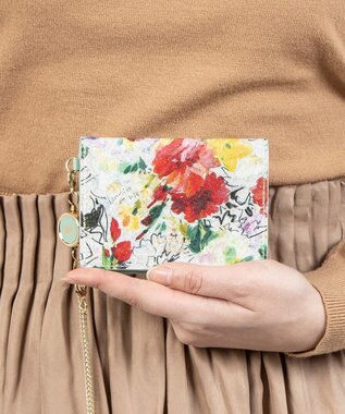 LANVIN en Bleu アクアレル リール付きパスケース マルチ