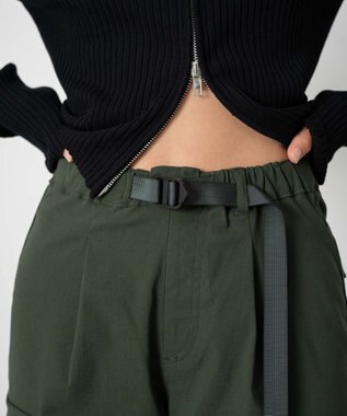 WEGO 【KIDS/ユニセックス着用ITEM】ストレッチトカーゴジョガーパンツ（JUNIOR） カーキ