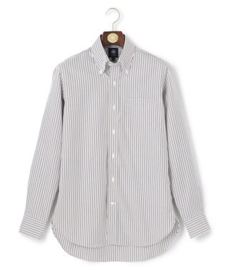 J.PRESS MEN 【WEB限定】オルタネートストライプシャツ/B.D ベージュ系1