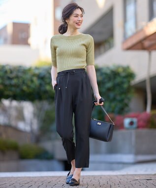 ANY ラメリブニット グリーン