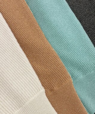 23区 【洗える】ウールカシミヤラメ ドルマンスリーブ ニット アイボリー系