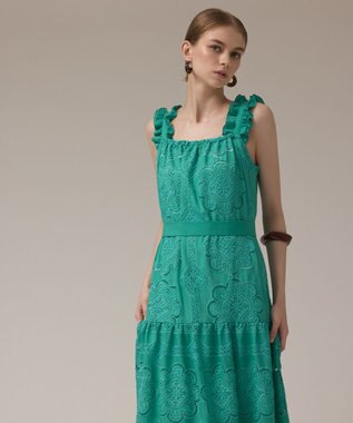 GRACE CONTINENTAL カットワーク刺繍ワンピース