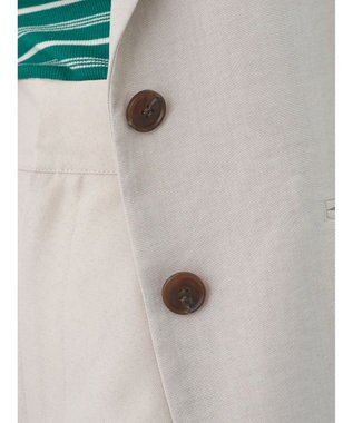 earth music&ecology リネンライク５分袖ジャケット Beige