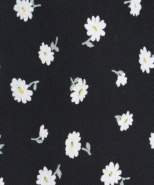 ANY KIDS 総柄 カット パンツ ブラック×花柄