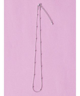 AMERICAN HOLIC ボールスリムチェーンネックレス Silver