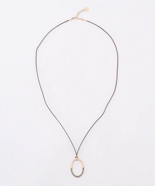 J.PRESS LADIES リバーシブル エポ リング ネックレス ベージュ系