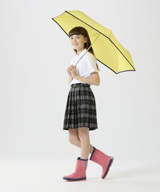BEAMS SCHOOL  ロゴ折りたたみアンブレラ 傘 イエロー