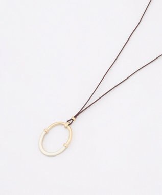 J.PRESS LADIES リバーシブル エポ リング ネックレス ベージュ系