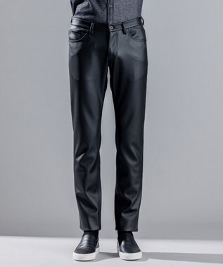 JOSEPH HOMME シンセティックレザー / CIGAR 5P ブラック系