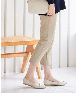 Tiaclasse 【小倉優子さん着用・日本製・洗える】サーラドライ・テーパードパンツ ベージュ