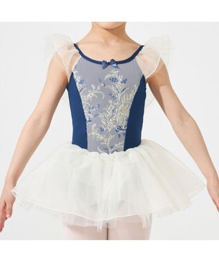 Chacott スカート付レオタード ネイビー