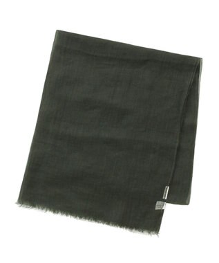 MOONBAT FURLA (フルラ) 無地ストール 麻 カシミヤ  180cm×85cm  手洗い可能 ダークグリーン