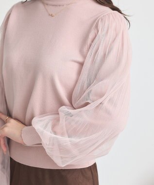 earth music&ecology レンチング(TM)エコヴェロ(TM)(マジョリカプリーツ) Pink Beige