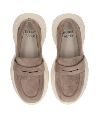 Bridget Birkin 【Round About】ボリュームソールローファー オークスウェード