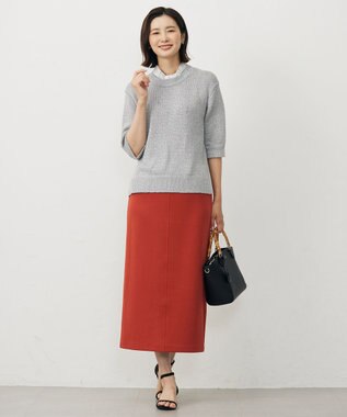 J.PRESS LADIES azulejoスクエアプリント スカーフ ネイビー系5