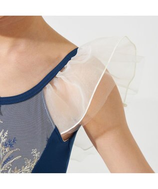 Chacott スカート付レオタード ネイビー