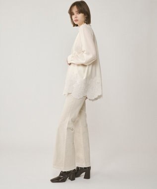 GRACE CONTINENTAL ヘムレースギャザートップ キナリ