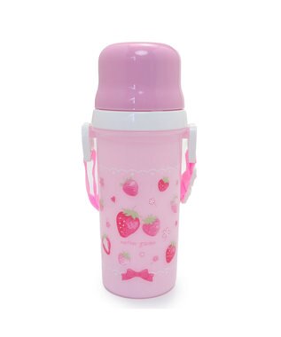 Mother garden マザーガーデン 野いちご コップ付 直飲み プラボトル 水筒 《スケッチ柄》 スケッチ柄