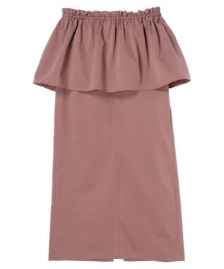 Green Parks ・ＳＵＧＡＲ　ＳＰＯＯＮ　３ｗａｙペプラムスカート Pink