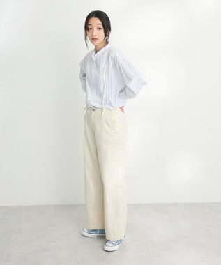 CRAFT STANDARD BOUTIQUE 【追加】バンドカラーシャツ ストライプ