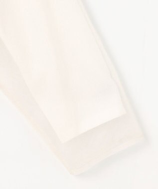 ANY SIS L 【貴島明日香さんコラボ】チュールレイニャード猫 Tシャツ アイボリー×フォト