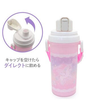 Mother garden マザーガーデン 野いちご コップ付 直飲み プラボトル 水筒 《スケッチ柄》 スケッチ柄