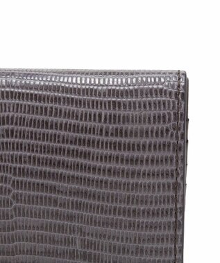 TOPKAPI 【TOPKAPI】イタリアンレザー リザード型押し 二つ折り 財布 LUCIA ルチア ミディアムグレー