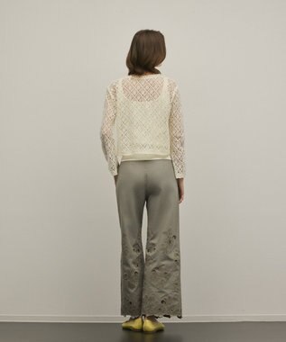 GRACE CONTINENTAL レースフレアスリーブトップ キナリ