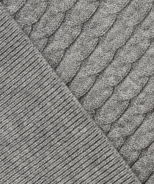 JOSEPH ABBOUD 【新色追加】チクチクしない SNOWYクルーネックニット ライトグレー系