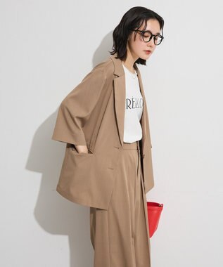 Green Parks シングル半袖ジャケット Mocha