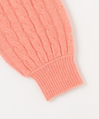 ANY SIS 【洗える】ケーブルAir ニット オレンジ