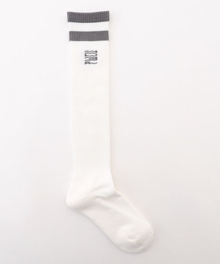 PW CIRCULUS 【WOMEN】ハイソックス ゴルフ レディース ホワイト系