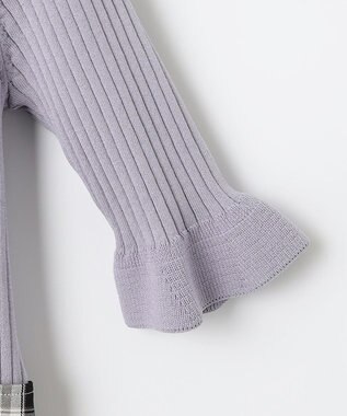 Feroux 【洗える】ニットコンビ ワンピース ブラック系2