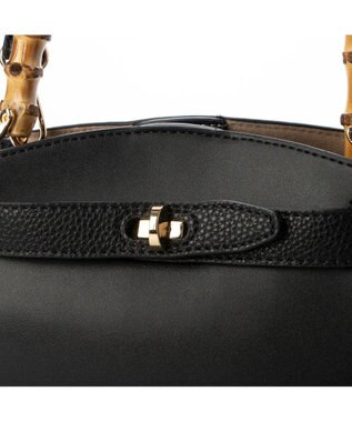 UNBILLION カシュカシュ cachecache / バンブーヒネリミニハンドバッグ ブラック