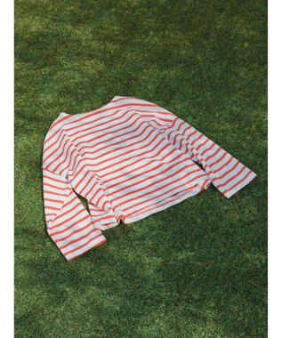 AMERICAN HOLIC ボートネックボーダープルオーバー Red