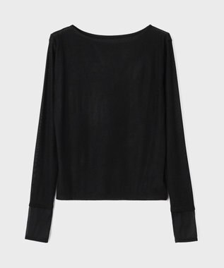 GRACE CONTINENTAL シアーレイヤードカットトップ ブラック